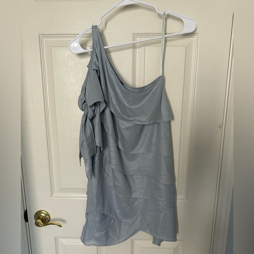 BCBGMaxazria Silver Dress